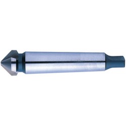 Fraise conique 90°, à chanfreiner et ébavurer, avec queue cône Morse, Ø nominal : 37,0 mm, Plus petit Ø 4,8 mm, Long. totale 118 mm