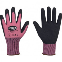 Gants LADY FLEXTER Taille 8 rose/noir EN 420/EN 388 PSA II STRONGHAND (Par 12)