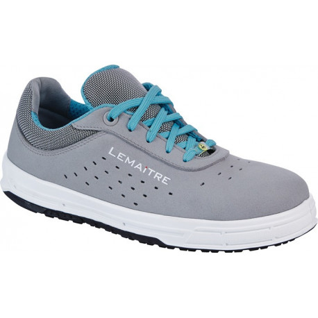 Chaussure de sécurité femme Faye Taille 40 gris S1P SRC ESD EN20345 Microfibre LEMAITRE