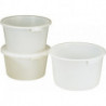 Bac plastique 65l polyéthylène haute densité blanc avec poignées encastrées D.590mm H.330mm CRAEMER