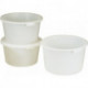 Bac plastique 85l polyéthylène haute densité blanc avec poignées encastrées D.628mm H.385mm CRAEMER