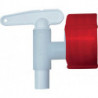 Robinet d'écoulement plastique blanc 34 mm NW 10 GRAF