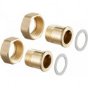 JEU DE DOUILLES FILETEES 1POURCOCON QTZ/QTRDN25 (par 2)
