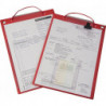 Sac dapplication avec fermeture velcro et 2 compartiments Format A4 rouge UE - 10 pièces (Par 10)