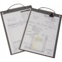 Sac dapplication avec fermeture velcro et 2 compartiments Format A4 noir UE - 10 pièces (Par 10)