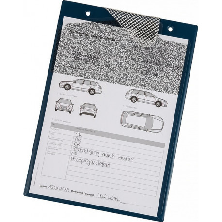 Sac dapplication avec fermeture velcro, corde et 2 comp. Format A4 bleu UE - 10 pièces EICHNER (Par 10)