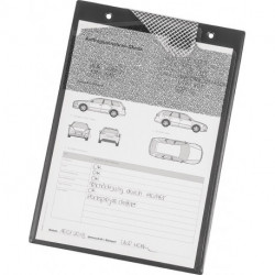 Sac dapplication avec fermeture velcro, corde et 2 comp. Format A4 gris UE - 10 pièces EICHNER (Par 10)