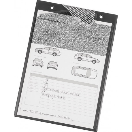 Sac dapplication avec fermeture velcro, corde et 2 comp. Format A4 gris UE - 10 pièces EICHNER (Par 10)