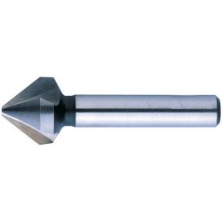 Fraise conique 75°, à chanfreiner et ébavurer, Ø nominal : 10,4 mm, Plus petit Ø 2,7 mm, Long. totale 51 mm, queue Ø 6 mm