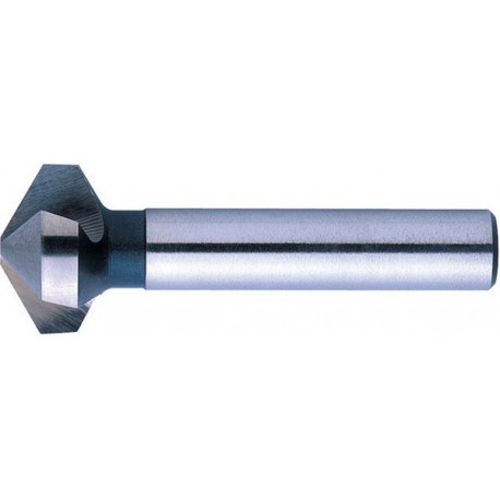Fraise conique 120°, à chanfreiner et ébavurer, Ø nominal : 20,5 mm, Plus petit Ø 4,2 mm, Long. totale 59 mm, queue Ø 10 mm