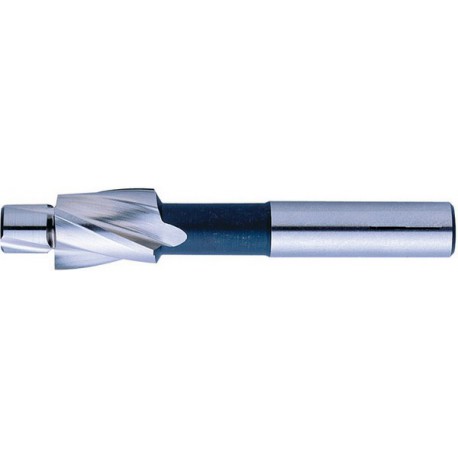 Fraise à lamer à queue cylindrique, pour avant-trou de taraudage, acier à coupe rapide, sans revêtement, Pour filetage : M8, Ø de fraise 15 mm