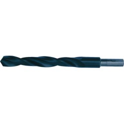 Foret hélicoïdal avec queue cylindrique dégagée, en acier à coupe rapide, type N, DIN 338, surface sans revêtement, Ø h8 : 15,00 mm, Long. totale 169 mm