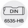 Fraise à queue, longue, queue HB, en carbure monobloc, recouverte de TiAIN, Ø d1 - e8 : 18,0 mm, Long. totale l1 92 mm, Long. coupe l2 32 mm