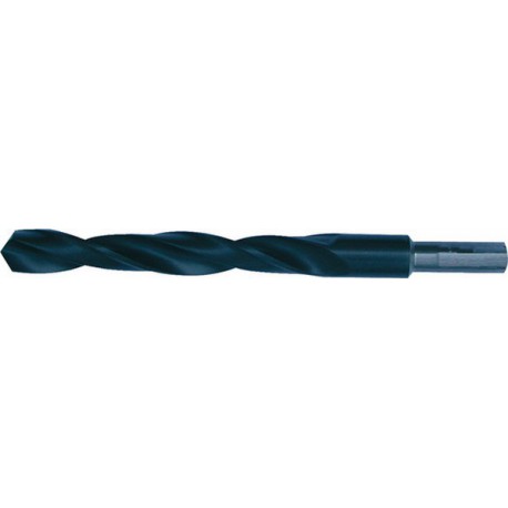 Foret hélicoïdal avec queue cylindrique dégagée, en acier à coupe rapide, type N, DIN 338, surface sans revêtement, Ø h8 : 23,00 mm, Long. totale 205 mm