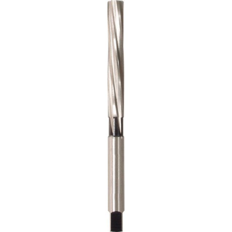 Alésoir à main, queue cylindrique, Ø : 5,50 mm, Lames de 47 mm, Long. totale 93 mm, Quatre pans : 4,3 mm
