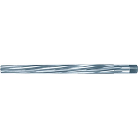 Alésoir à main pour trous de goupilles coniques, Ø nominal : 5,00 mm, Petit/grand Ø 4,90/6,36 mm, Lames de 73 mm, Long. totale : 100 mm