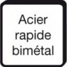 Scie trépan Power Change, Ø : 108 mm, Vitesse de rotation tr/mn INOX 40, Vitesse de rotation tr/mn acier 80