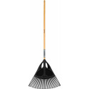 Brosse à feuilles XL Classic 27 dents avec manche en bois (Par 5)