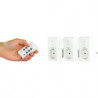 Jeu de prises interrupteur sans fil Plus Set 1 + 3 blanc (Par 12)