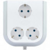 Rallonge de prise MultiPower 3 voies blanc-gris (Par 2)
