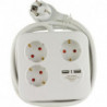Multiprise 3 voies 2xUSB blanc-noirPowerquad (Par 6)