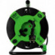 Appareil tambour 25m plastique IP 44 H05RR-F3G noir-vert