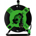 Appareil tambour 25m plastique IP 44 H05RR-F3G noir-vert