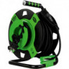 Appareil tambour 25m plastique IP 44 H05RR-F3G noir-vert