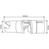 Support pour sets de douche 18-25mm chrome