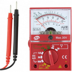Multitesteur analogique noir-rouge (Par 2)