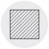 Barreau, DIN 4964, forme B, carré, h x h : 12 x 12 mm, Long. totale 200 mm
