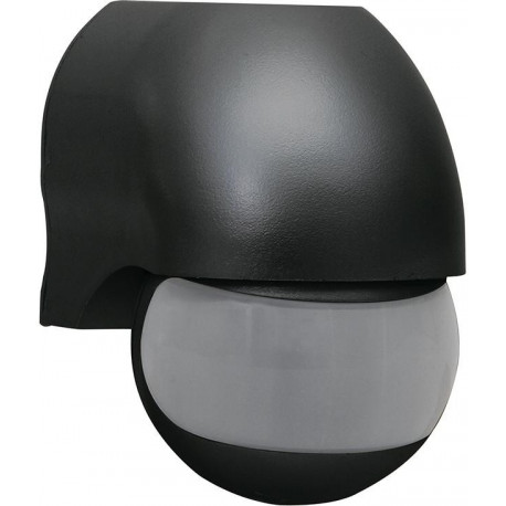 Détecteur de mouvement 180G IP44 noir (Par 3)