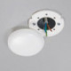 Boîte de jonction plafond blanc plat, rond 100 x 22 mm