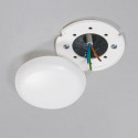 Boîte de jonction plafond blanc plat, rond 100 x 22 mm
