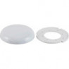 Boîte de jonction plafond blanc plat, rond 100 x 22 mm