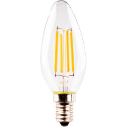 Ampoule Bougie LED 4.5W (40W) E14 470lm 2700K Rétro LED HD Bougie LED 4.5W (40W)