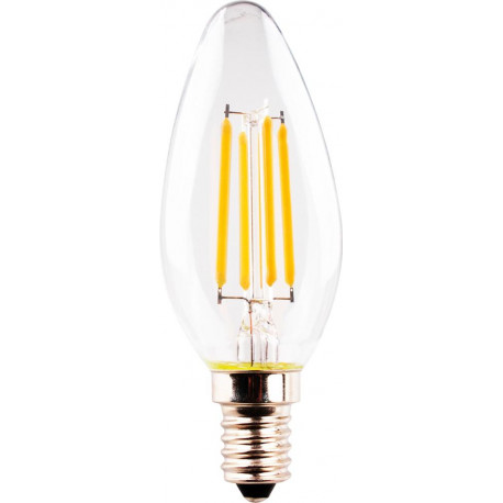 Ampoule Bougie LED 4.5W (40W) E14 470lm 2700K Rétro LED HD Bougie LED 4.5W (40W)
