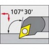Barre d'alésage ISO 107,5° A..-SDQCR/L, à arrosage interne, Désignation : A16Q SDQCL 07, Ø queue - dg7 16 mm, Dimensions Ø min. 22 mm