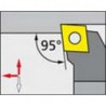 Porte-outil ISO 95° PCLNR/L, Désignation : PCLNR 2020 K12, Queue vierkant 20 x 20 mm, Dimensions l 125 mm, Dimensions l1 : 28 mm