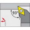 Porte-outils ISO 93° PDJNR/L, Désignation : PDJNR 2020 K15, Queue vierkant 20 x 20 mm, Dimensions l 125 mm, Dimensions l1 : 35 mm