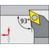 Porte-outils ISO 93° SDJCR/L, Désignation : SDJCL 2525 M11, Queue vierkant 25 x 25 mm, Dimensions l 150 mm, Dimensions l1 : 33 mm