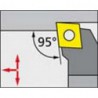 Porte-outils ISO 95° SCLCR/L, Désignation : SCLCL 1616 H09, Queue vierkant 16 x 16 mm, Dimensions l 100 mm, Dimensions l1 : 29 mm