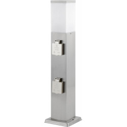 Colonne de prise 4-sorties Inox Ledar m. Lichtquelle (Par 6)