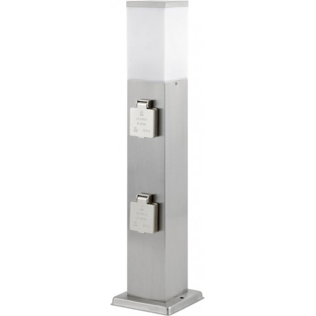Colonne de prise 4-sorties Inox Ledar m. Lichtquelle (Par 6)