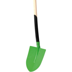 Pelle Francfort 260mm acier vert avec manche