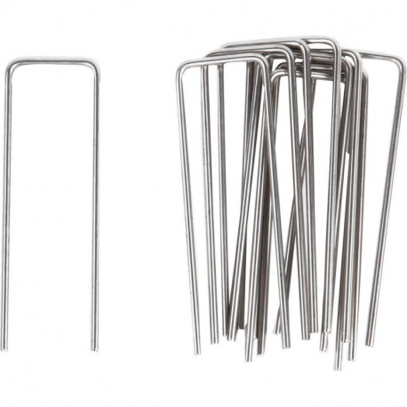 Supports de montage au sol, jeu de 10, acier inoxydable 