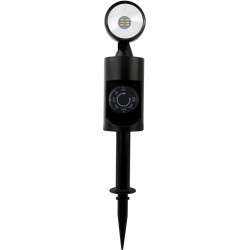 Spot de jardin LED Spike Countdown avec piquet 6x05W noir