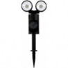 Spot de jardin LED Spike Countdown avec piquet de sol 2x 6x05W noir