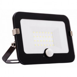 Projecteur LED Mirano 20 20W noir avec Détecteur de mouvement (Par 2)