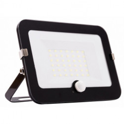 Projecteur LED Mirano 30 30W noir avec Détecteur de mouvement 